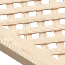 vidaXL Portes d'armoires en treillis 2 pcs 49,5x39,5 cm broche solide - Tabac - Voir 5