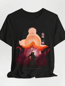 Bleach Anime Tee, Ichigo Kurosaki Shirt, Japanese Manga Graphic Top, Unisex - màu đen - Xem 1