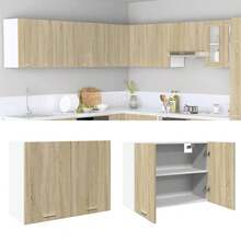 vidaXL Armario suspendido "Lyon" Chêne Sonoma 80 x 31 x 60 cm madera de ingeniería - Marrón - Ver 1