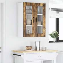 vidaXL Armoire de cuisine Chêne fumé 60 x 31 x 80 cm Bois d'ingénierie - Tabac - Voir 4