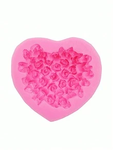 Molde de silicone para decoração DIY de rosas para o Dia dos Namorados (1 unidade), molde para sabonete, molde para vela. - Rosa - Ver 7