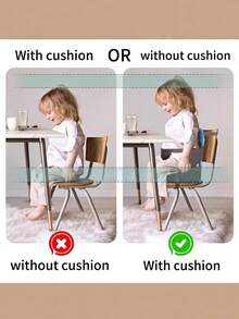 1个婴儿便携式增高座椅垫，加高垫适用于喂食椅、旅行、餐厅 - 无需安装，耐用喂食座椅，送给宝宝的完美礼物！