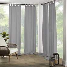 Home Fashions 026865643039 Panel de Cortina Sencillo con lengüeta sólida, para Interiores/Exteriores, , 52" x 95", 1, 1(132.1An x 274.3Al cm (1 Paneles) Gris) - Multicolor - Ver 2