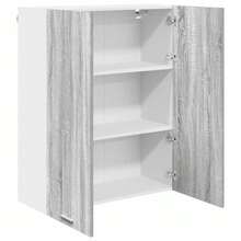 vidaXL Armadio sospeso con contenitore Grigio Sonoma 80 x 31 x 100 cm - Grigio - Visualizzare 5