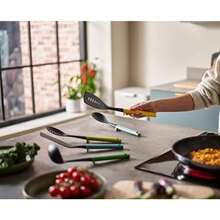 Joseph Joseph Duo 5-Piece Utensil Set With Integrated Tool Rests: Vibrant Set With Solid And Slotted Spoons Turners And Ladle Hygienic Design Heat-Resistant Perfect For Hanging Storage - Opal - Xem 6