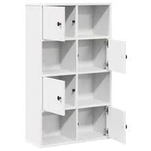 vidaXL Bibliothèque blanc 60x24x101,5 cm ingegneria del legno - Bianco - Visualizzare 5