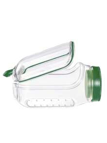 1pc Leak Proof Salad Box Container With Lid - Portable Lunch Box And Snack Can, Salad Box, Salad Can Portable Side Opening, Transparent Food Storage Cup With Side Opening, Easy To Access, Spill Proof Design - Very Suitable For Office, Lunch, School, Travel, Party, Family, Outdoor, Camping, Seasoning Can Universal, Kitchen Accessory, Must-Have For Outdoor, Gift For Women - Multicolor - View 3