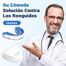 Guarda dental anti ronquidos, detiene el ronquido y el bruxismo,,Guarda dental bruxismo, Guarda dental bruxismo, mejora la calidad del sueño, Libre de BPA y Látex,Protector dental que ayuda a dormir - Una pieza - Ver 5
