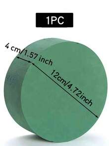 20pcs/10pcs/5pcs/4pcs/2pcs 16.5cm/4cm*12cm/4cm*8cm/4cm Round Floral Mud, Green Wet & Dry Floral Mud Blocks, Suitable For Weddings, Artificial Walkways, Party Decorations, Fresh Flower Arrangements, Room Decor - Multicolor - View 21