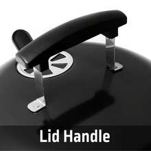 Charcoal Grill, 14.5 Inch Portable Charcoal Grill, Black - Đơn - Xem 4