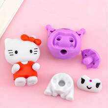 Sanrio 4件套三丽鸥3D橡皮擦，创意惊喜学生男女通用高品质可堆叠橡皮擦，清洁无痕，适合节日、派对、奖品、礼物（随机4件套） - 彩色 - 查看 8