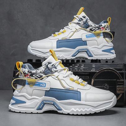 2026 Primavera y Otoño Nueva  Nacional Zapatos de Papá de Suela Gruesa que Aumentan la Altura Zapatos Deportivos Casuales para Jóvenes Zapatos Versátiles Retro de Moda para Estudiantes