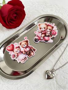 6个情人节发夹套装 金属可爱女孩礼物 - 彩色 - 查看 7