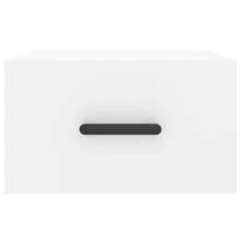 vidaXL Comodino murale bianco 35x35x20 cm - Bianco - Visualizzare 5