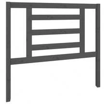 vidaXL Tête de lit Gris 106x4x100 cm Bois massif de pin - Gris - Voir 2
