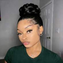 ZHENDEFA 360度蕾丝前假发，隐形抽绳，高清透明，100%真人发丝，预先拔毛，无需胶水，女士款