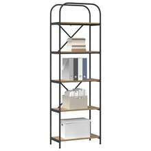 vidaXL Étagère Chêne artisanal 60 x 30 x 183 cm Bois d'ingénierie - Tabac - Voir 3