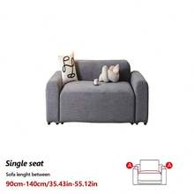 1件装简约宽松沙发套 - 弹性全包覆，可拉伸防滑，适用于1-5座沙发，可机洗，四季皆宜，宠物友好且防污 - 深灰色 - 查看 18