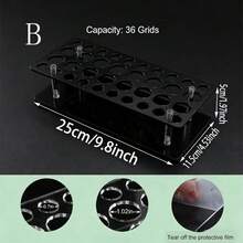 Transparent Acrylic Perfume Sample Display Stand, Perfume Storage Organizer, Vanity Makeup Organizer - Roller Ball Perfume Display Container, High-End Vanity Makeup Storage Rack, Suitable For Vanity/Bathroom Countertop Makeup Storage Shelf, Makeup Room Decor,Makeup Bag,Travel Essential - Multicolor - View 6