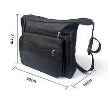 1pc Wheelchair Accessory Storage Bag With Zippered Compartment, Lightweight Rear Organizer Bag, Suitable For Wheelchair Back Organization, With Side Pockets, For Outdoor And Home Activities, Durable Mobility Aid Storage Bag - Multicolor - View 4