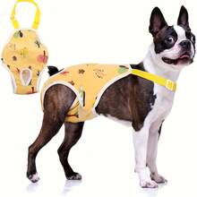 [Washable Dog Diapers] Reusable Dog Panties - Adjustable Menstruation Wear For Dogs, Breathable Mesh Design, Comfortable Fit, Suitable For Dogs Of All Sizes During Their Period, Female Pet Diapers, Made Of Polyester Fiber - Multicolor - View 6