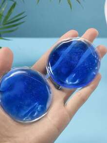 1/2/4pcs Round Eye Mask Cold Compress Patch, Face Eye Cooling Mask, Double Eyelid Hot/Cold Therapy Eye Mask