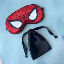 1pc Marvel Spider-Man Mask, Miles Morales Spider-Man Superhero Cosplay Costume Prop, Cartoon Silk Eye Mask Breathable Lightweight Sleep Mask - SDZ Headgear - View 7