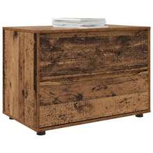 vidaXL Armário de rangement Bois Antigo 80 x 48 x 57 cm - Castanho - Ver 3