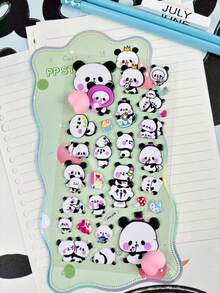 Cute Bear & Rabbit Stickers, Cartoon Soft Squeeze 3D Bubble Stickers For Phone Case Decor, Perfect Gift For Home Decor, Party Decor, Birthday, Holidays, Fashion Item, Luxury, Sewing, DIY - Multicolor - View 11