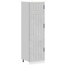 vidaXL Armario de cocina Lucca gris béton madera de ingeniería - Gris - Ver 1
