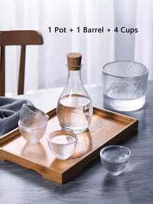 1pc/1 Set Matte White Teapot & Teacup, Minimalist Tea Art Style Fresh Matte White Transparent Hammered Texture Teapot, Teacup, Tea Canister Glass Tea Set, High Aesthetic Hosting Household Tea Ware - Multicolor - View 17