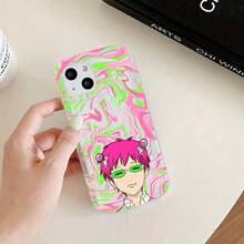 The D-Disastrous Life Of Saiki K Phone Case For  17 16e 16 15 14 13 12 11 Pro Max Mini Air XR XS X 7 8 Plus Shockproof Airbag Soft TPU Back Cover Funda Para  17 Pro Covers For  Cheap  17 Case Valentine's Day - 混合顏色 - 查看 6
