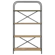 vidaXL Étagère Chêne artesanal 80 x 30 x 146 cm Bois d'ingénierie - Castanho - Ver 5