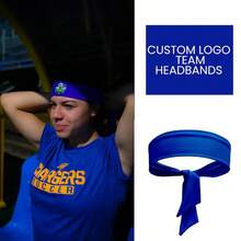 1pc Customizable Adjustable Headband With Tie-Back, Can Customize Logo Or Text, Suitable For Running, Cycling, Soccer, Football, Various Activities And Charity Events