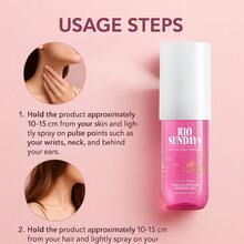 RIO SUNDAYS 100ml Sweet Vanilla Hair & Body Mist | Non-Sticky Moisturizing Long-Lasting Scent | Date Night & Gift Essential For Women - Multi Scents - View 7