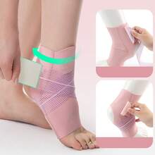 1pc Ankle Brace Compression Support With Strap, Ankle Compression Sleeve - Multicolor - View 6