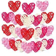 6/12 quả cầu mây hình trái tim để trang trí, thích hợp cho trang trí nhà cửa ngày Valentine, đồ trang trí DIY, trang trí bàn tiệc cưới, trang trí đám cưới, trang trí lãng mạn ngày Valentine, trang trí nhà cửa, trang trí văn phòng, trang trí tựu trường. - Nhiều màu - Xem 4