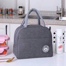 1pc Cute Bear Pattern Insulated Lunch Bag - Non-Woven Zipper Bento Box, Washable Rectangular Food Container, Suitable For School, Work, Picnic, Non-Contact Food, Reusable Lunch Bag, Back To School Essential ,Travel Essential Bag - Multicolor - View 4