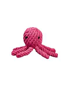 1pc/2pcs Colorful Handmade Woven Rope Dog Toys, Cute Cartoon Animal Shapes Like Bear, Octopus, Duck, Giraffe, Lobster, Puppy, Elephant To Attract Pet's Attention, Durable, Chew Resistant, Stress Relief, Teeth Cleaning, Oral Care, Interactive Rope Toys, Pet Gifts, Pet Supplies - Multicolor - View 15