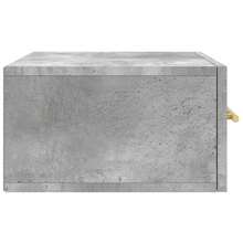 vidaXL Tables de chevet murales 2 pcs gris béton 35x35x20 cm - Gris - Voir 8