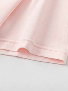 Balabala Unisex Striped Cotton Soft Casual Loose T-Shirt - White and Red - View 6