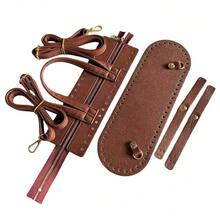 4 Peças Conjunto de Mochila Artesanal, Feito de Material Suede Macio Semelhante a Veludo com Acessórios Metálicos de Alta Qualidade. Este Conjunto Premium de Mochila/Bolsa de Ombro inclui Alças Ajustáveis e Confortáveis, Disponível em Várias Cores, Adequado para Acessórios de Bolsa Artesanal Trançada, Zíper de Bottom de Bolsa DIY e Acessórios de Bolsa de Crochê. - Multicolorido - Visão 12