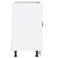 vidaXL Mobile basso per évier Kalmar bianco brillante 80x46x81,5 cm - Bianco - Visualizzare 6