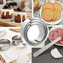 Bộ 3 khuôn làm bánh bao bằng thép không gỉ - Dụng cụ hoàn hảo để làm bánh bao, bánh ngọt, bánh quy và bánh nướng thơm ngon - Dụng cụ nhà bếp lý tưởng cho gia đình và nhà hàng. - Bạc - Xem 8