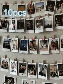 定制迷你照片卡(5张/10张),迷你卡片印刷,个性化情侣照片,DIY生日和周年纪念礼物,优雅现代装饰收藏品,独特的情人节和新年礼物,适合送给伴侣和朋友 - 彩色 - 查看 2
