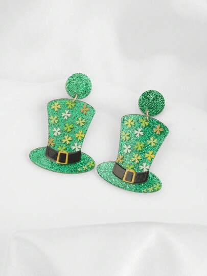 一对可爱独特的迷你帽子耳环，适合搭配节日服装，是送给朋友的绝佳礼物。