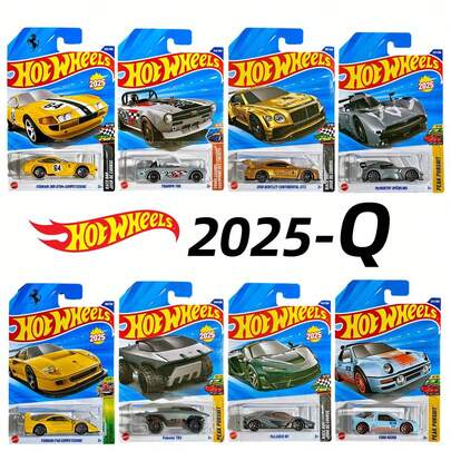 Hot Wheels 1:64 比例合金压铸跑车模型套装，包含迈凯伦、宾利、梅赛德斯-奔驰 GTR、路虎等车型，适合 3 岁及以上儿童，是理想的圣诞节/生日礼物，1 件装