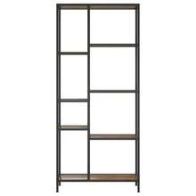 vidaXL Tavolino da lettura 80x30x180 cm Acciaio e legno d'ingegneria - Castano - Visualizzare 3