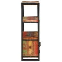 vidaXL Libreria con ante Marron Bois Recyclé Massif et Métal - Castano - Visualizzare 6