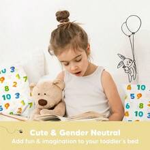 para nios pequeos con funda de almohada, 13 pulgadas x 18 pulgadas, My Little Dreamy Kids Travel Bed Pillows para dormir, funda de almohada pequea de algodn orgnico, suave y transpirable - Dinosaurio123 - Ver 9